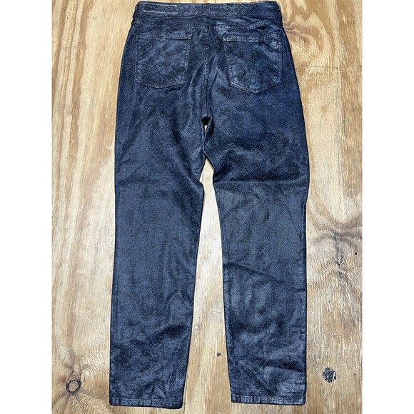 Rag & Bone Cate Mid Rise Ankle Skinny Snake-foil Women 27 Black @jeanbag - Picture 3 of 9